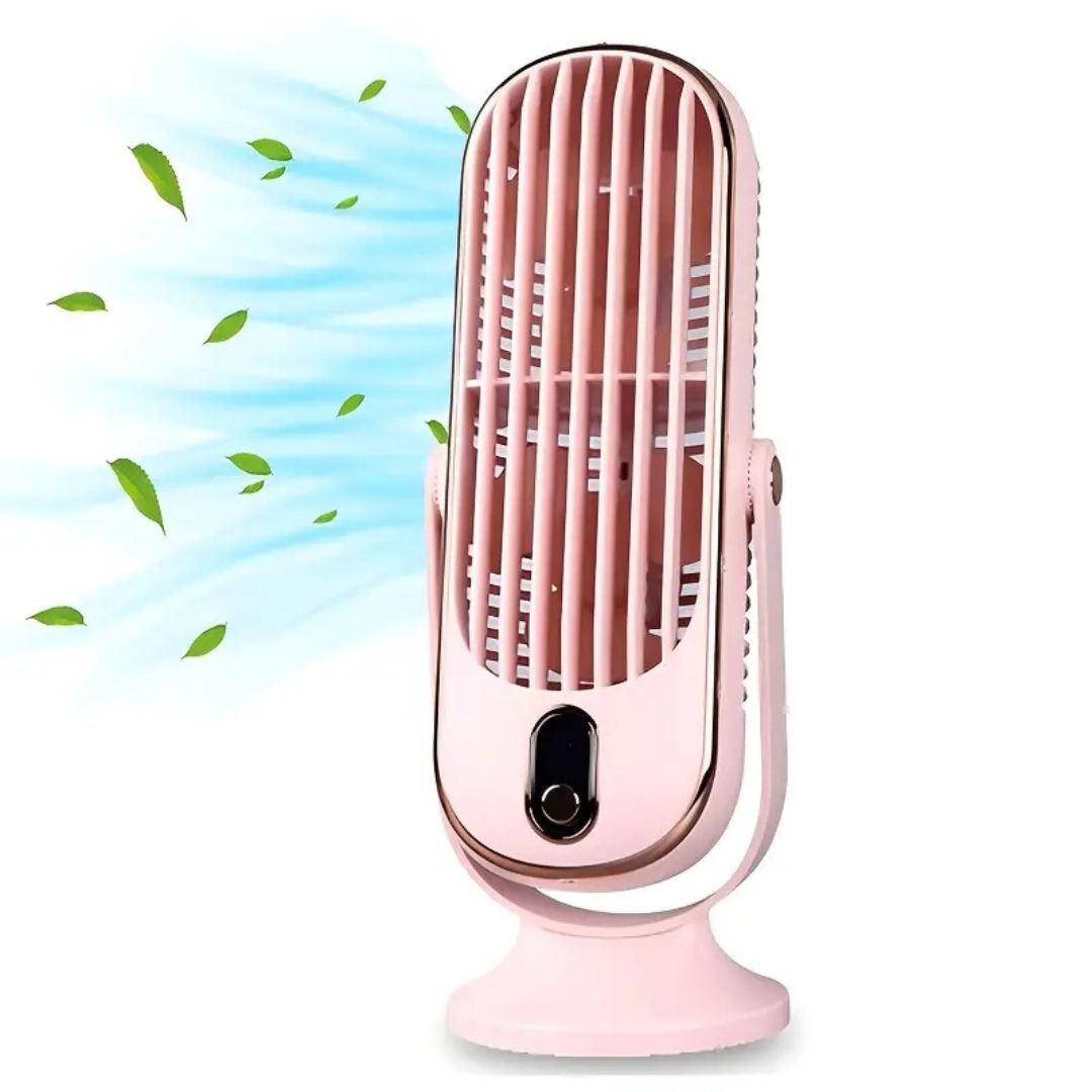 LumaBreeze Quiet USB Fan With Rechargeable Battery For Home And Office