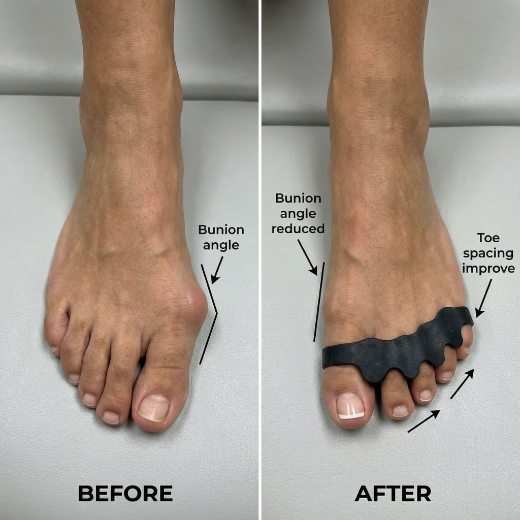 NovaStride Align Silicone Toe Spacers For Healthy Foot Alignment