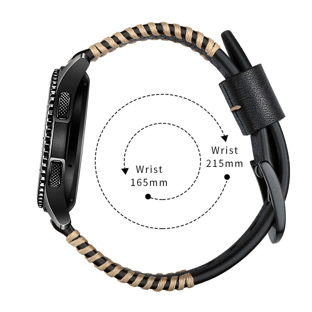 Ručně šitý kožený řemínek pro Galaxy Watch 4-7 20mm