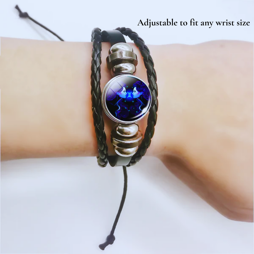 Zodiac-Armband für tägliche Ruhe und Ausgeglichenheit, fördert Frieden und Glückseligkeit