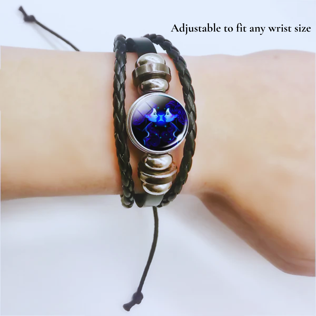 Zodiac-Armband für tägliche Ruhe und Ausgeglichenheit, fördert Frieden und Glückseligkeit