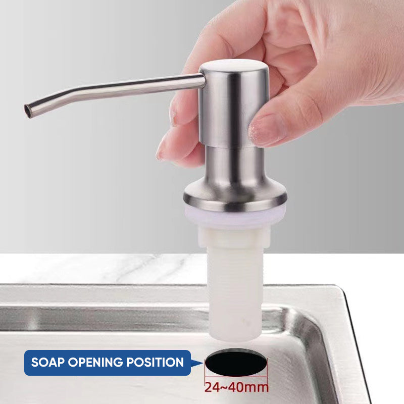 Distributeur de savon sous évier pour un remplissage facile et un accès rapide