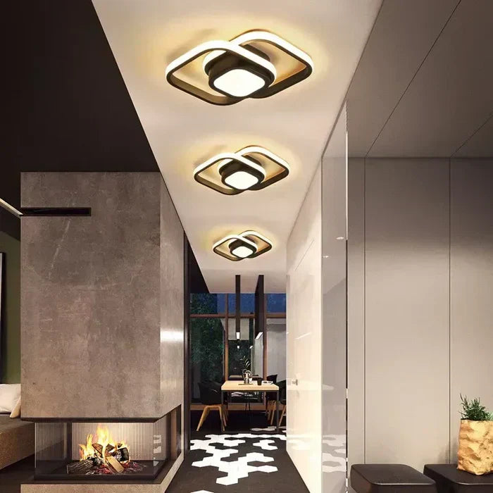Plafonnier LED Économe en Énergie AetherGlow pour Salons
