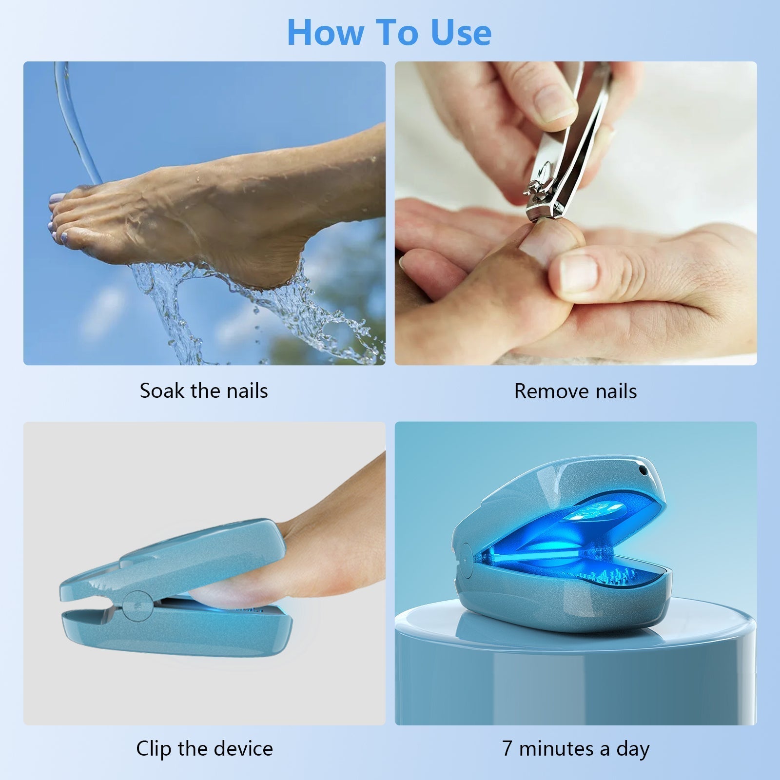Compact Nail Cleaning Tool For Gentle At Home Care
