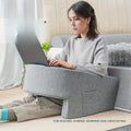 כרית קריאה גדולה במיוחד CozyNest עם תמיכה בזרוע למשחקים ולעבודה