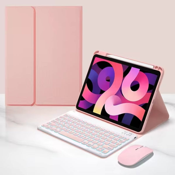 Funda para iPad con teclado inalámbrico giratorio para uso diario de la tablet