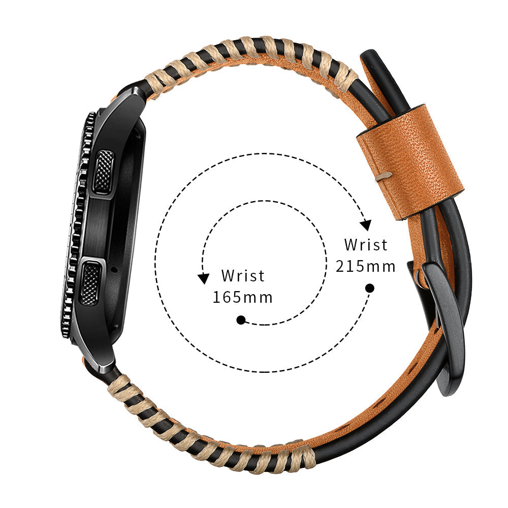 Ručně šitý kožený řemínek pro Galaxy Watch 4-7 20mm