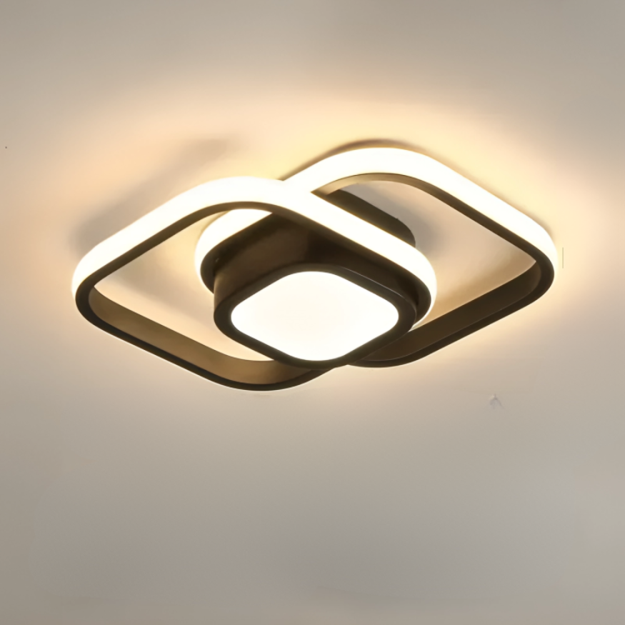 NovaLume Dual Rings LED-Deckenleuchte für Wohnzimmer