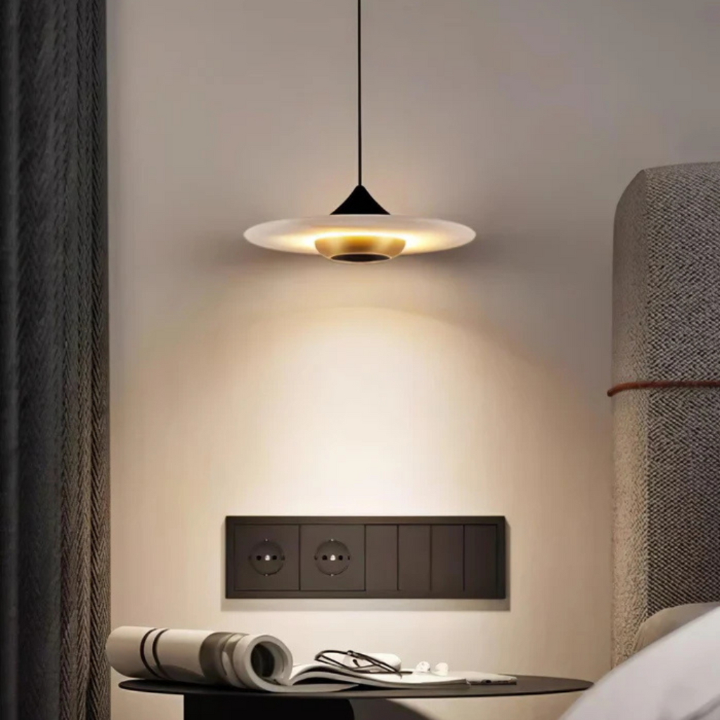 Aureline Marmorierte Deckenpendelleuchte von Nova Living
