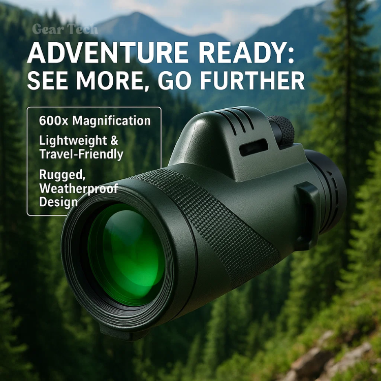 TrailPeak 600X Ultra Zoom Monocular With HD Lens For Outdoor Exploration