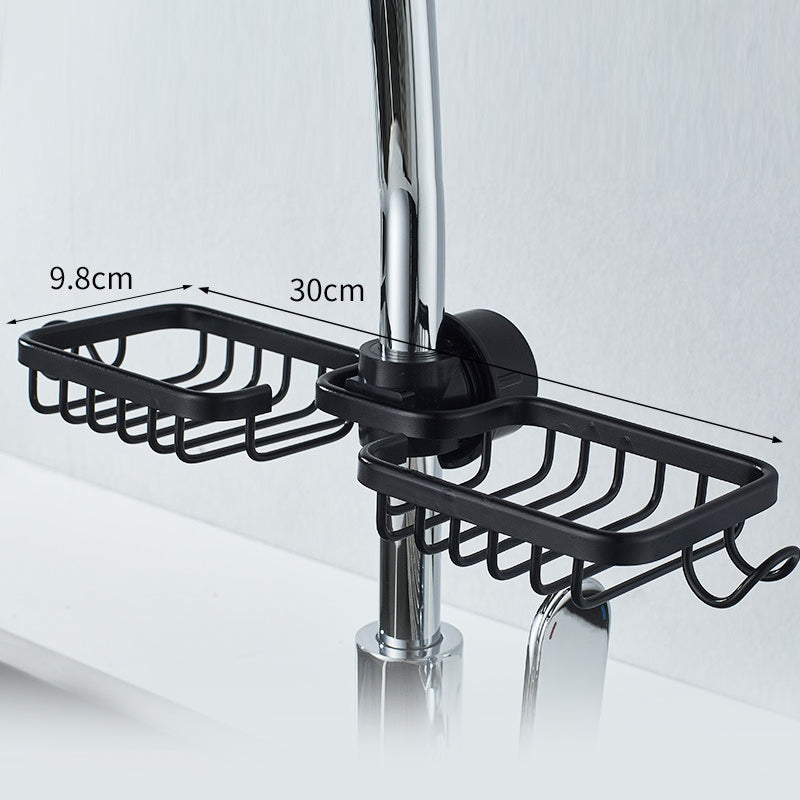 Stainless Aluminium Shower Holder In Silver Or Black No Drilling