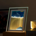 Lámpara de Mesa LED NovaFlow con Movimiento de Arena Movediza Para Ambiente Calmado