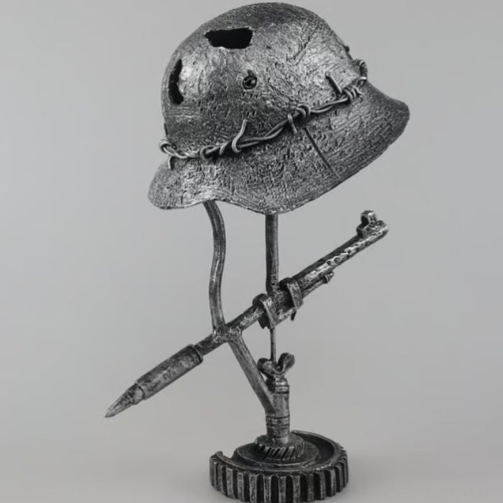 AntiqueLume Steel Helmet Lamp For Historic Home Decor