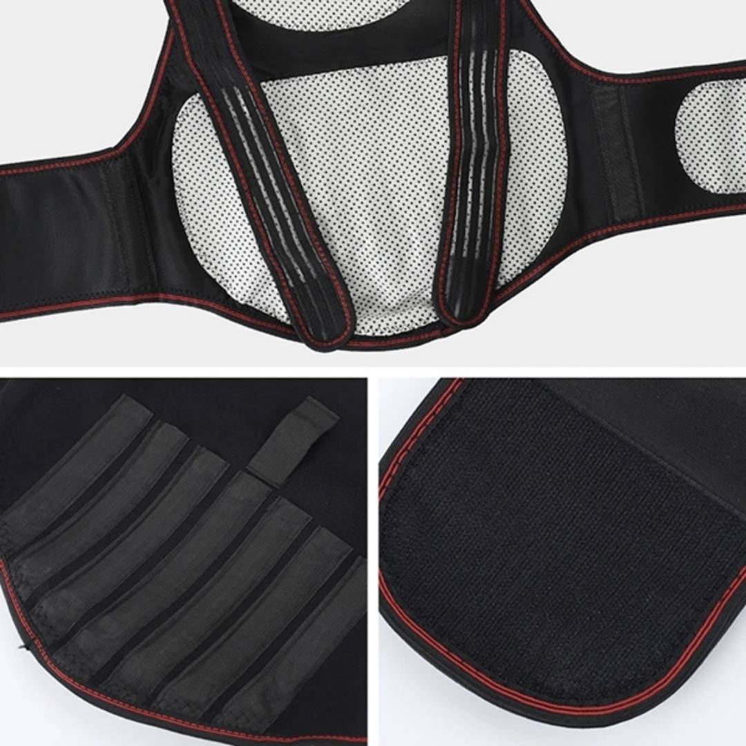 ThermaPosture zelfverwarmende rugbrace met verstelbare houdingscorrector