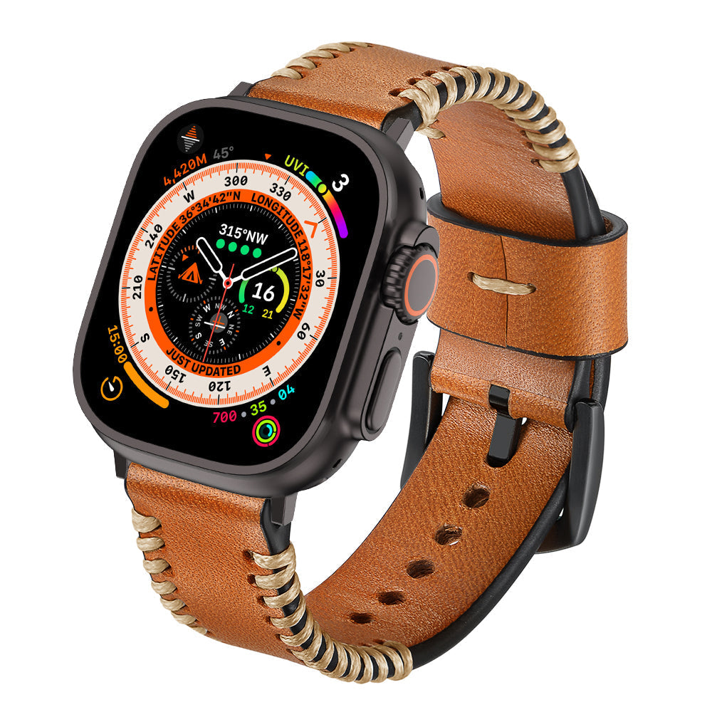 Cinturino Nova Leather Premium cucito a mano per Apple Watch