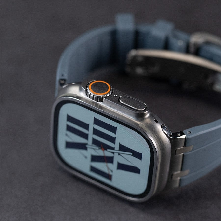 Bracelet en silicone NovaLink pour Apple Watch avec adaptateur en titane