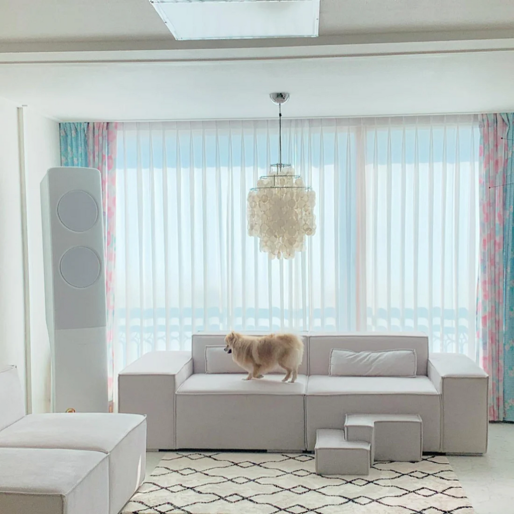 Lumi Muschel-Pendelleuchte für Esszimmer mit vintage Glanz