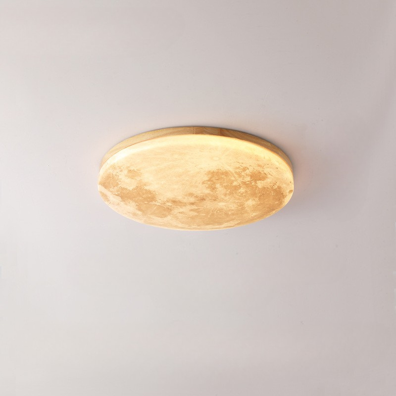 Plafonnier encastré LumaSphere avec éclat chaleureux d'inspiration japonaise pour chambre