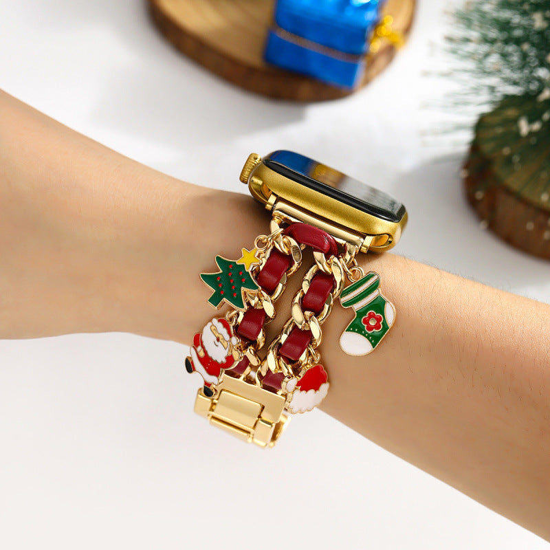 Christmas Patterned Aurora Watch Straps for Apple Watch