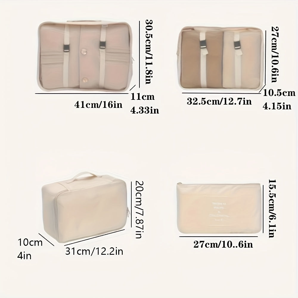 Packverse cestovní třídicí systém: 7dílná sada cestovních úložných vaků z nylonu