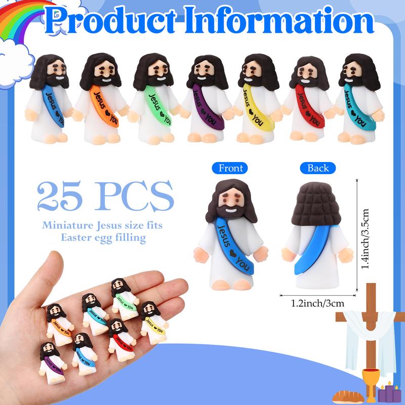 24-Piece Tiny Jesus Figurines Set With A Love You Message