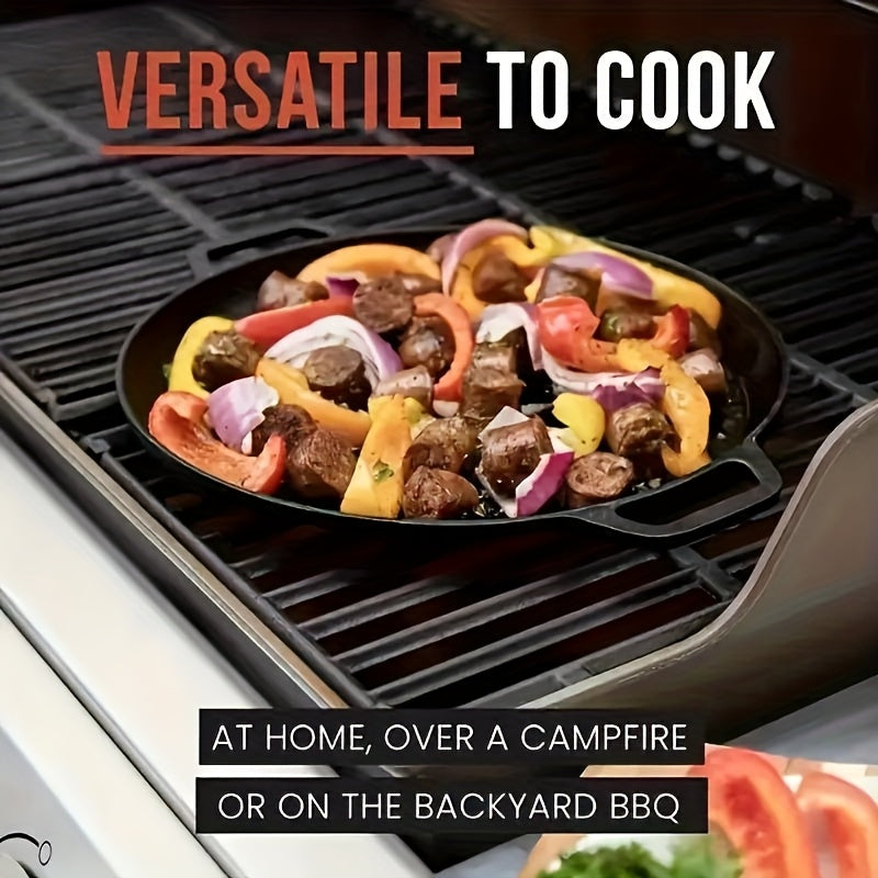 Griddlepro Cast Iron Griddle Skillet for Even Heat and Multi Cooking