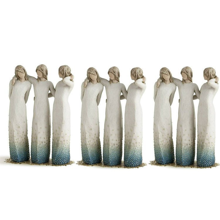 By My Side Hand-Painted Figurine Celebrating Friendship And Support