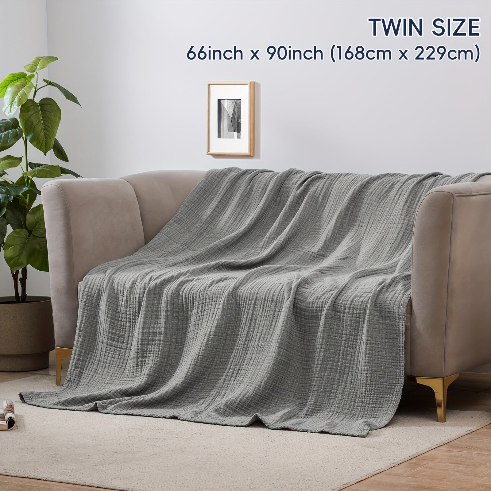 Cloudsoft 4-Layer Cotton Blanket Delivers Year-Round Breathable Comfort
