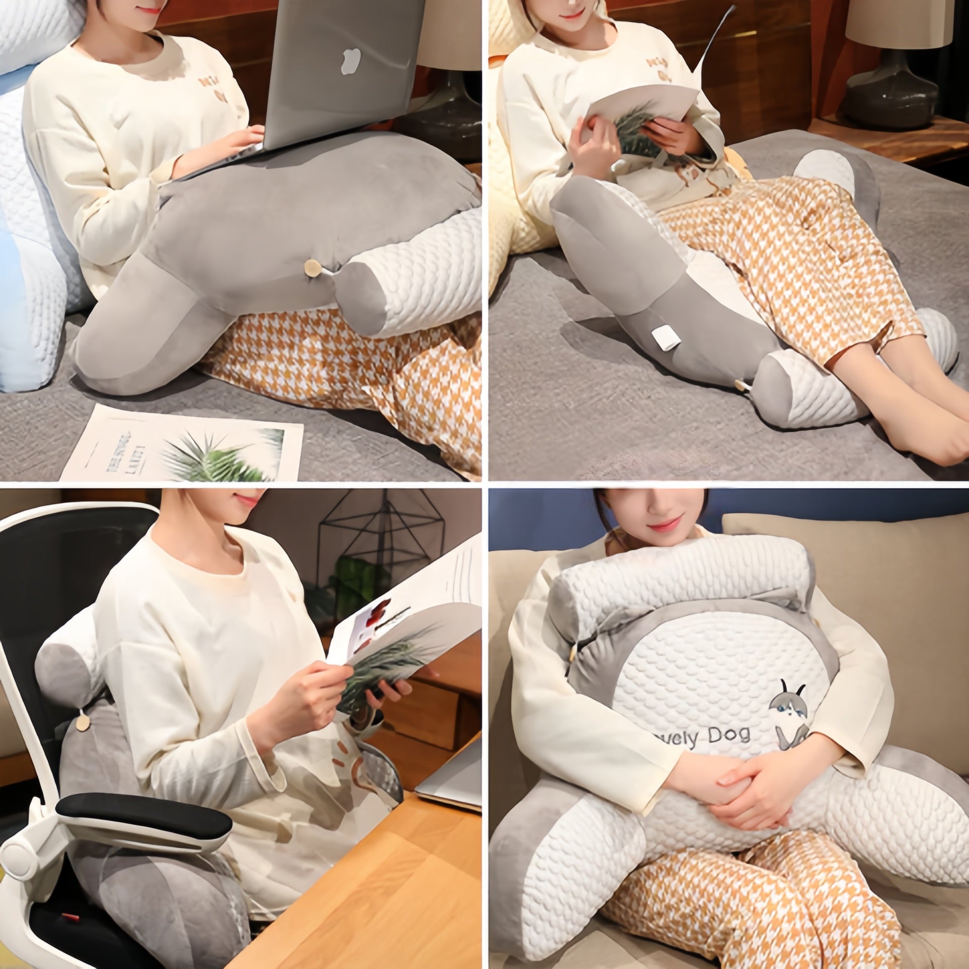 Nimbus Rest Back Support And Neck Pillow For Home Use