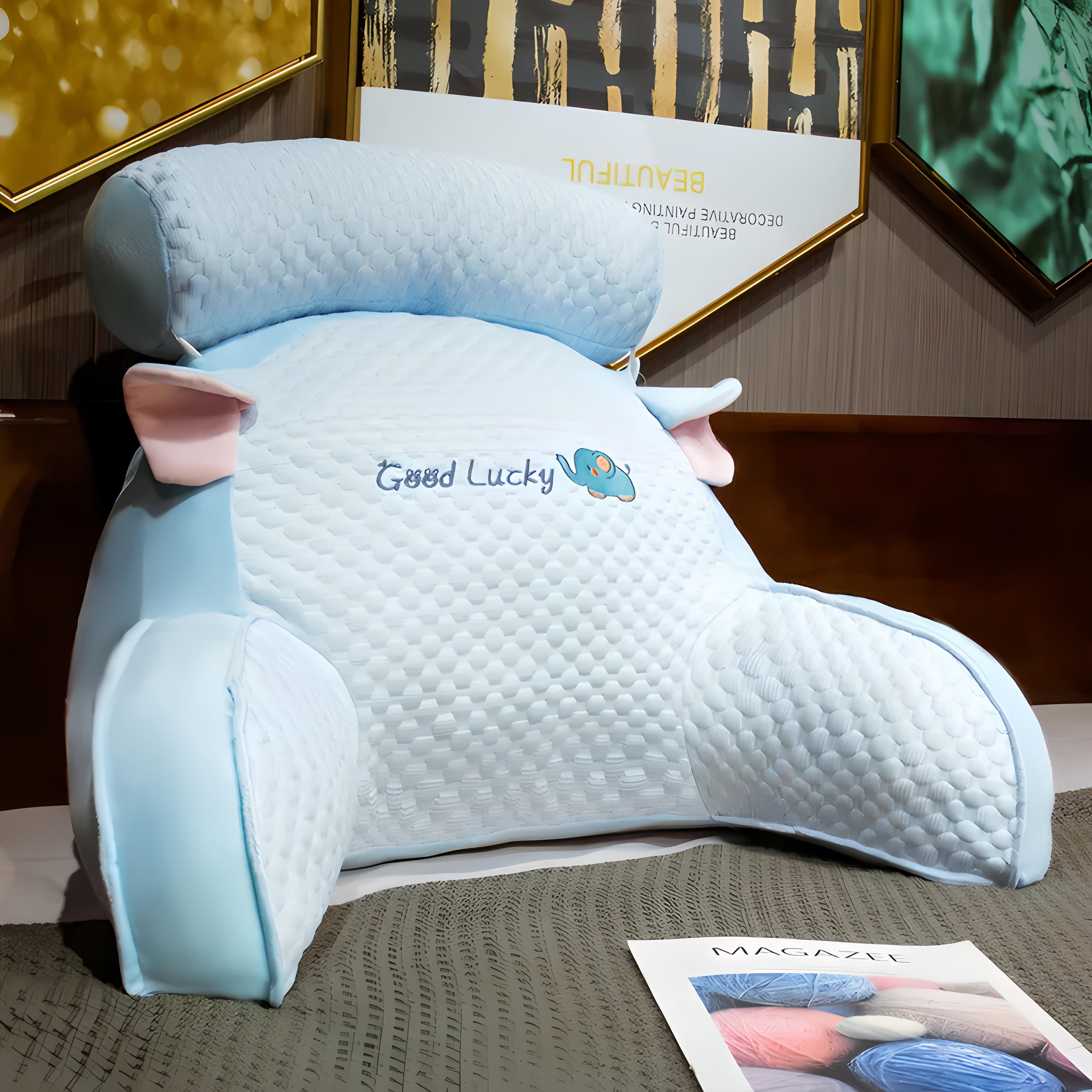 Nimbus Rest Back Support And Neck Pillow For Home Use
