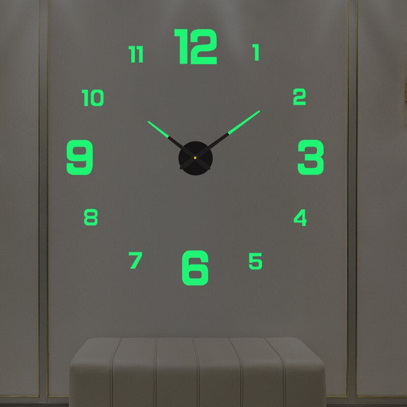 Sleek Modern Wall Clock With 3D Numerals That Float