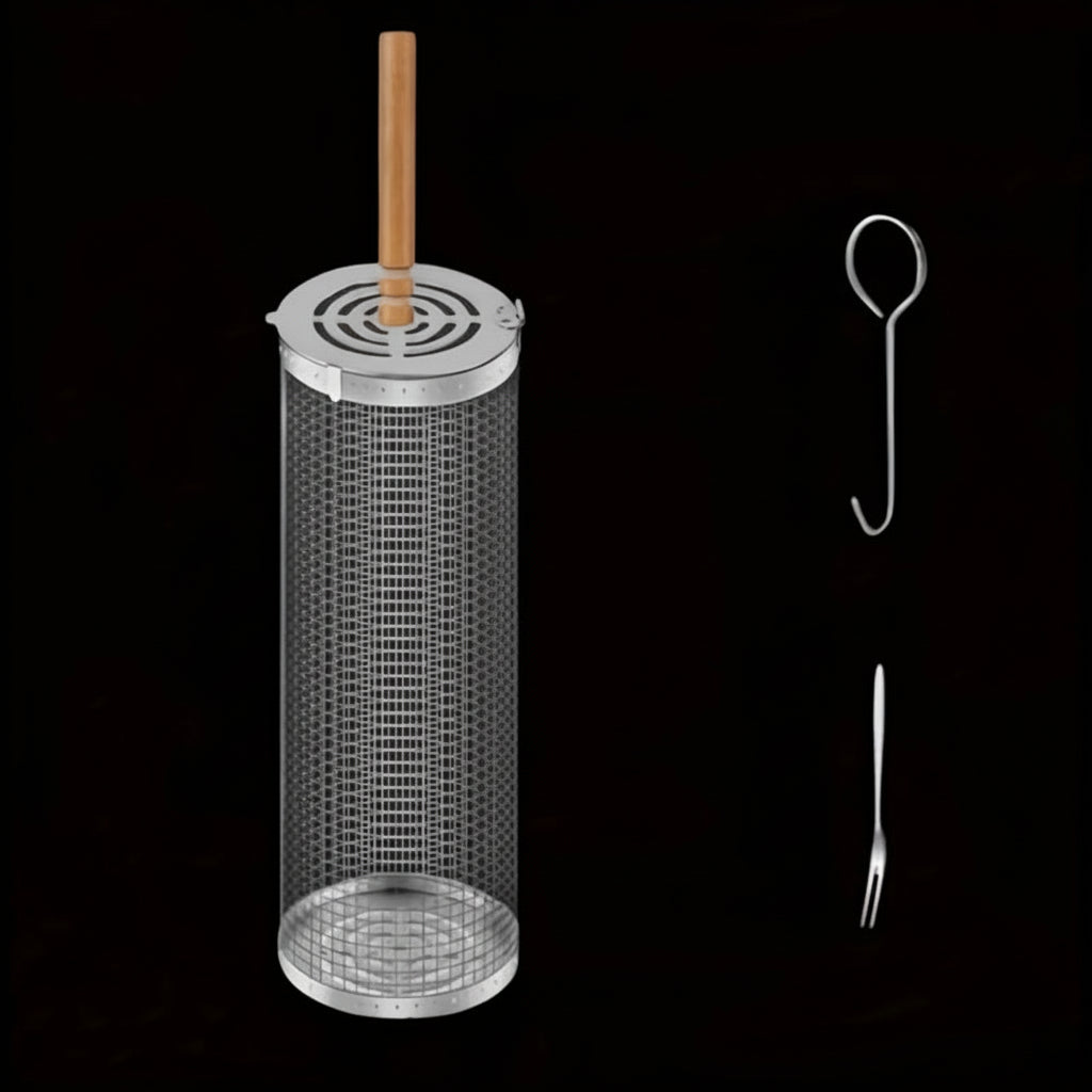 Eldkorg Öppen Låggrill Set, Portabel och Värmetålig