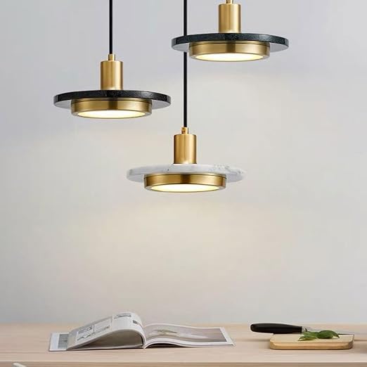 Lámpara Colgante de Mármol Lyria para Cocina, Diseño Moderno Minimalista