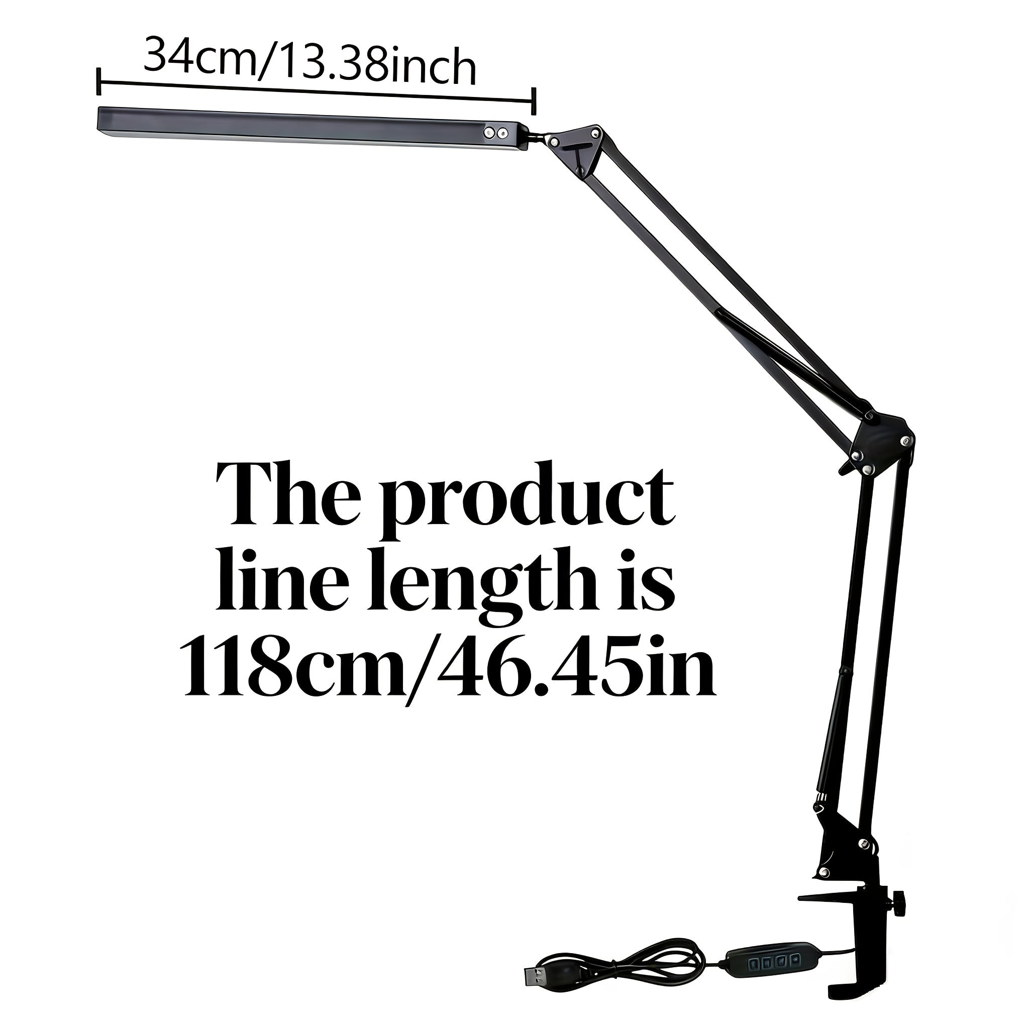 Flexiglow Clip-On LED Lamp With Adjustable Brightness and 3 Color Temperatures, 10 Levels
