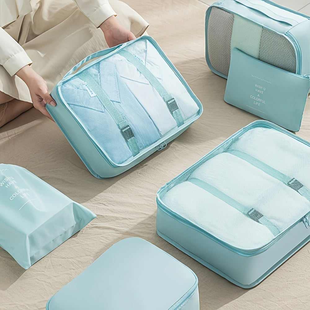 Packverse cestovní třídicí systém: 7dílná sada cestovních úložných vaků z nylonu