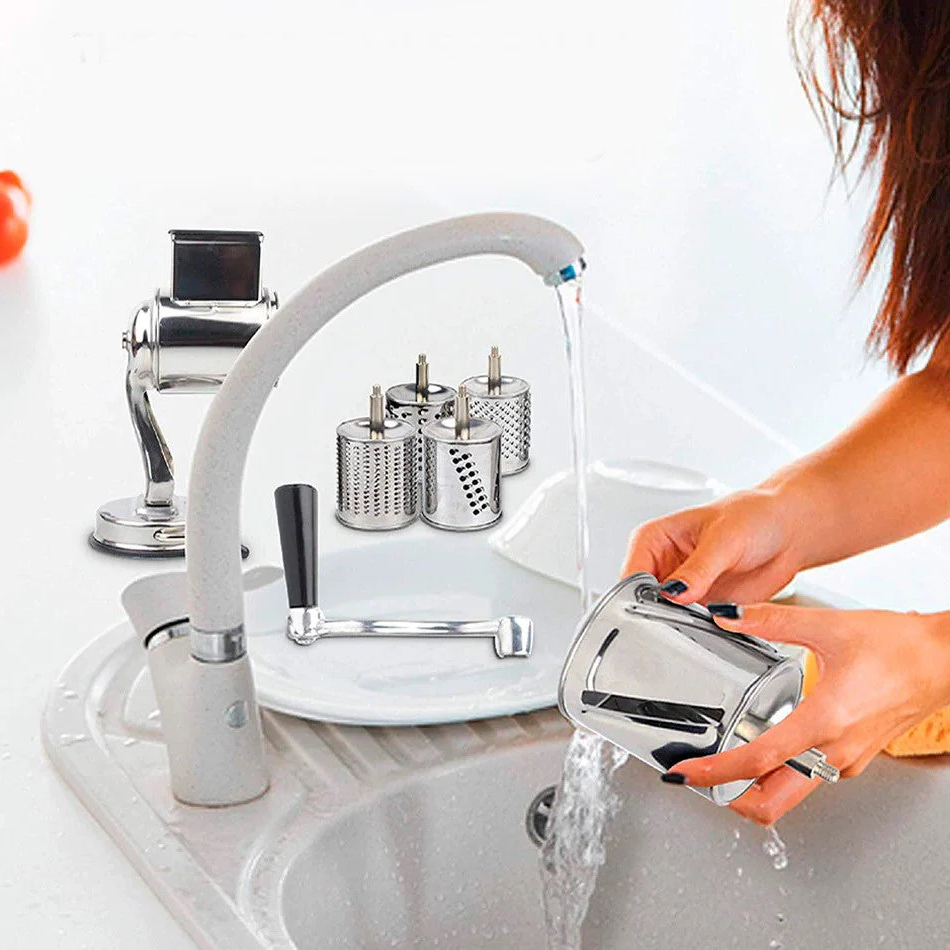 Multi-Functional Kitchen Rotary Food Grater Slicer