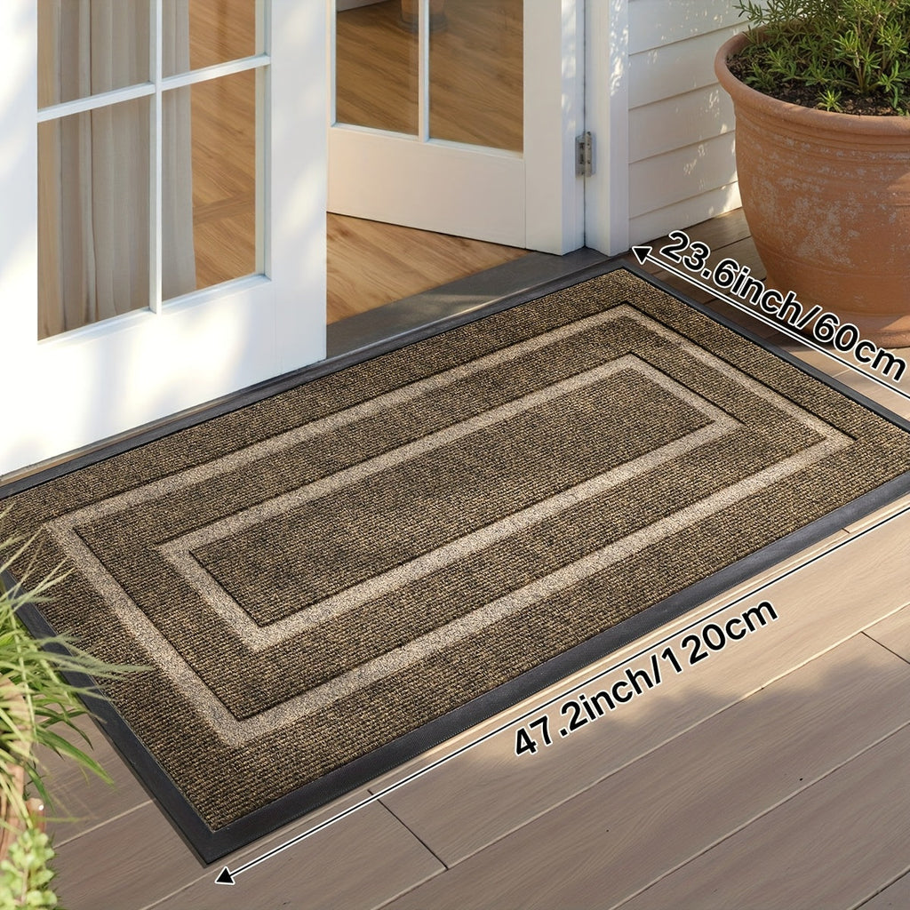 Zerbino in gomma facile per ingresso domestico, resistente e antiscivolo, zerbino di benvenuto natalizio
