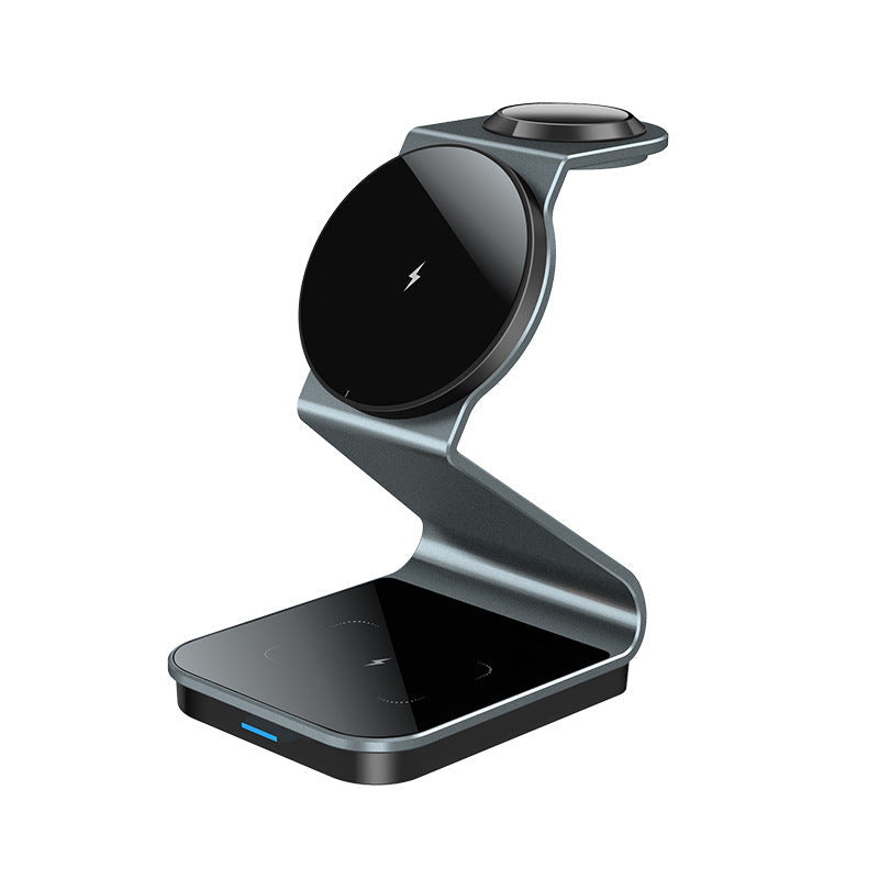 Magnetisches 3-in-1 kabelloses Ladegerät für Telefon, Ohrhörer und Uhr
