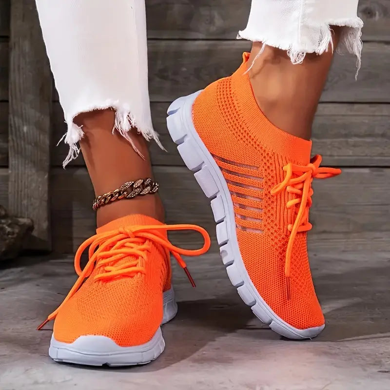Breathable Lace-Up Shoes For Women Running Everyday Activities