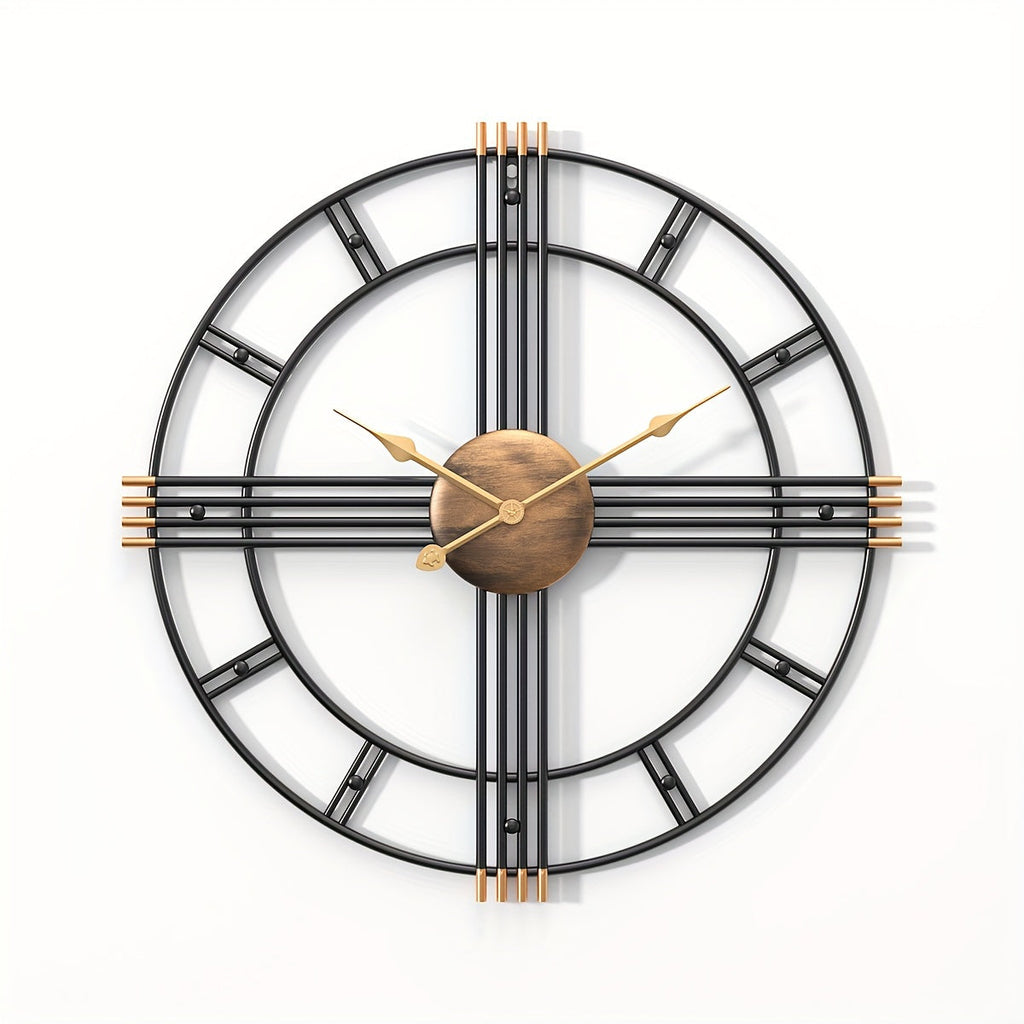 Nástěnné hodiny Casaelix Geometric Cross s minimalistickým designem a tichým chodem