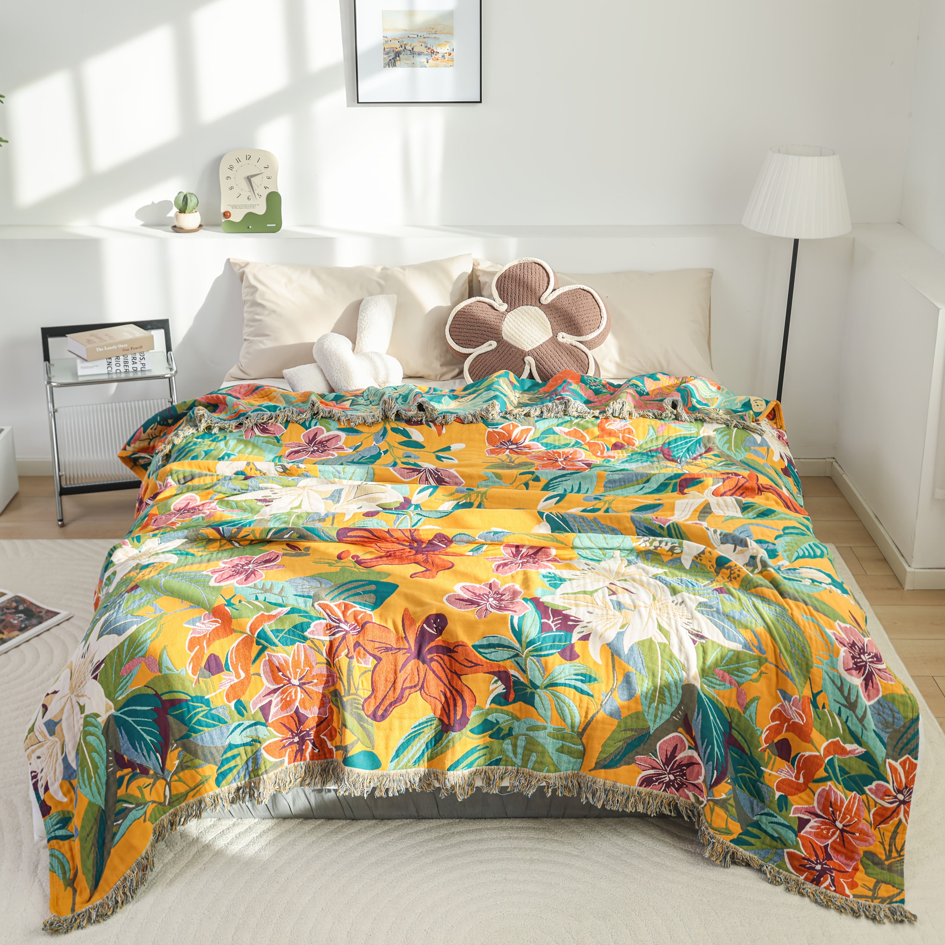 Purebloom Breathable Blanket With Cotton Jacquard For Cool Sleep