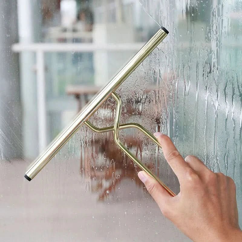 Limpiavidrios de acero inoxidable AeroGlide, a prueba de óxido, elegante, ideal para baños