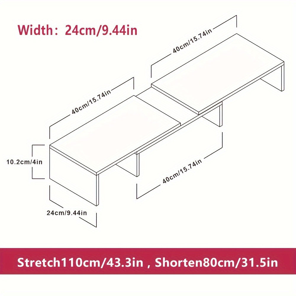 Dualdesk verstelbare dubbele monitorbeugel voor laptop en accessoire-organizer