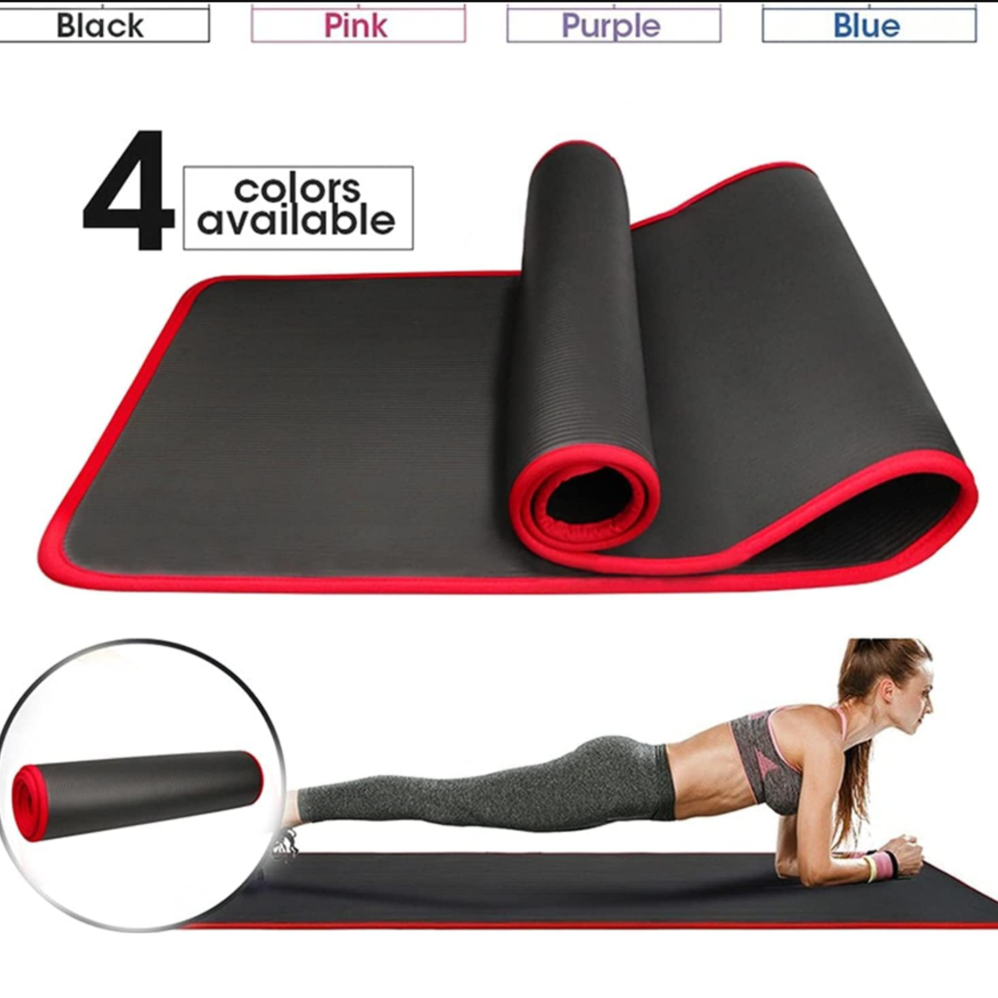 CalmFlex Extra Thick Yoga Mat For Comfort And Stable Home Support