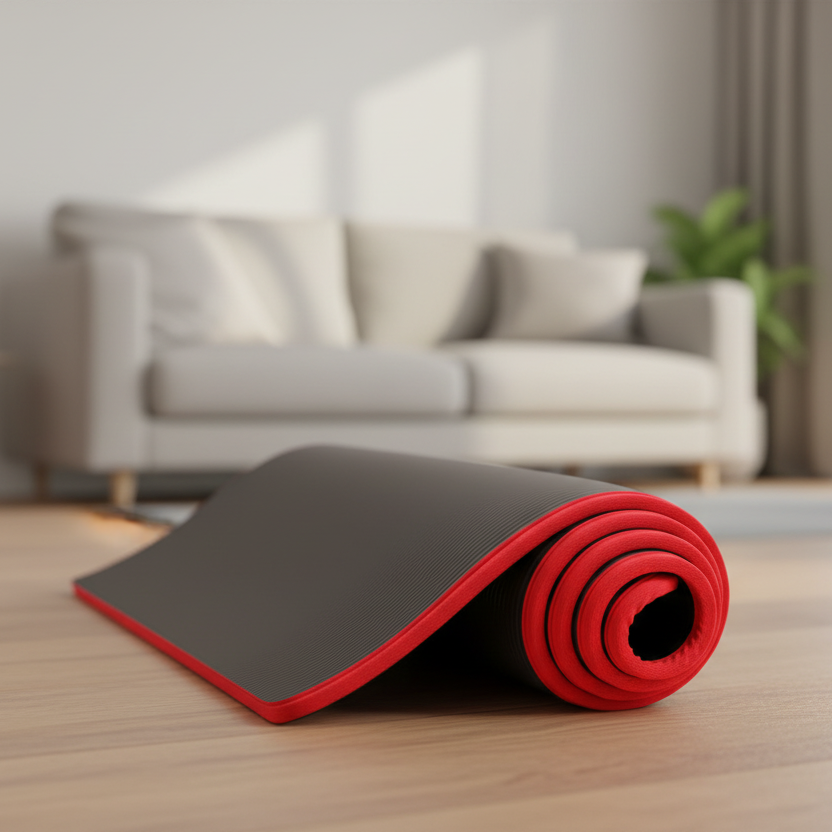 CalmFlex Extra Thick Yoga Mat For Comfort And Stable Home Support