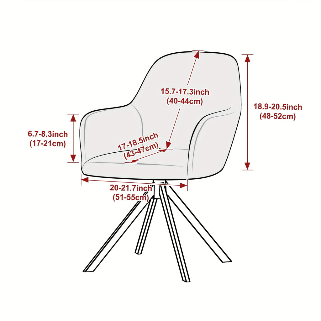 Velvora Highback Tailored Chair Cover For Elegant Dining