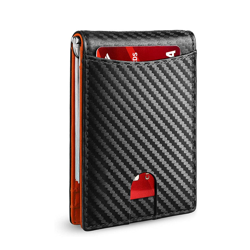 Men’s Slim RFID Wallet | Leather Card Holder | Black