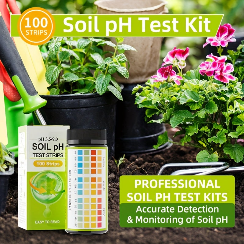 Soilcheck 100 pH testovací proužky pro zahradu a trávník