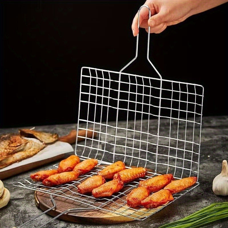 Grilovací koš GrillGrid s velkou kapacitou pro rovnoměrné venkovní grilování