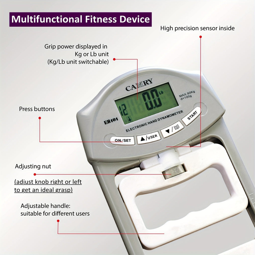 Gripmeter Pro Digitalt greppstyrkemätare med automatisk registrering